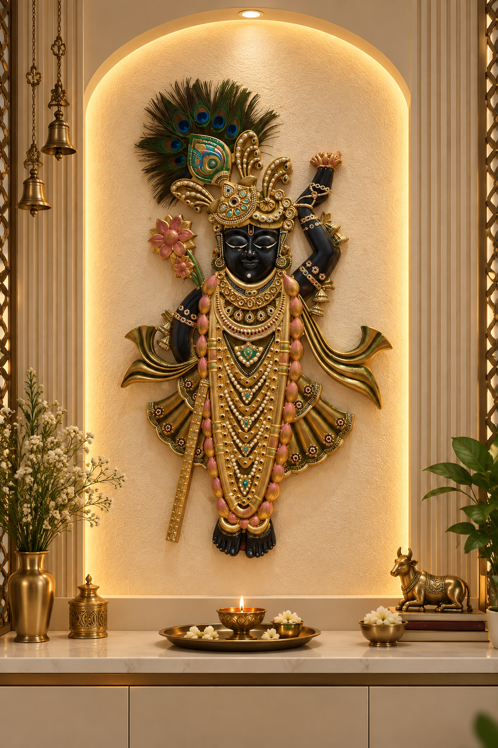 Shreenathji Full Swaroop Antique Shringar